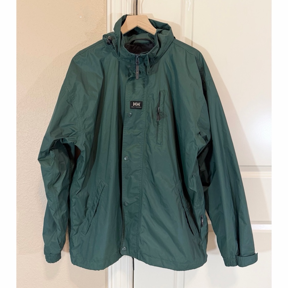 Helly Hansen Waterproof Packable Hooded Jacket Me… - image 1